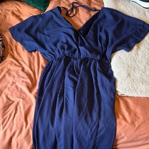 Elegant Navy Blue Romper